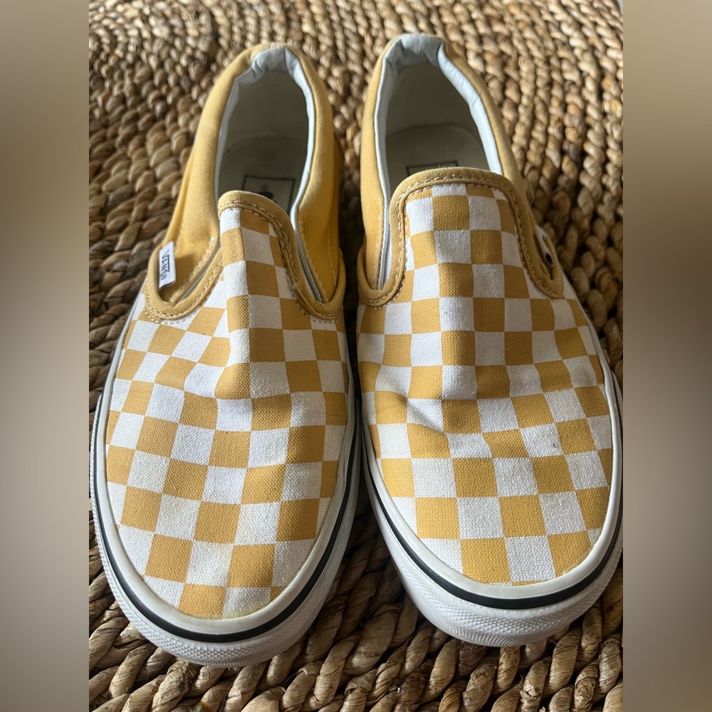 Vans slip ons checkered